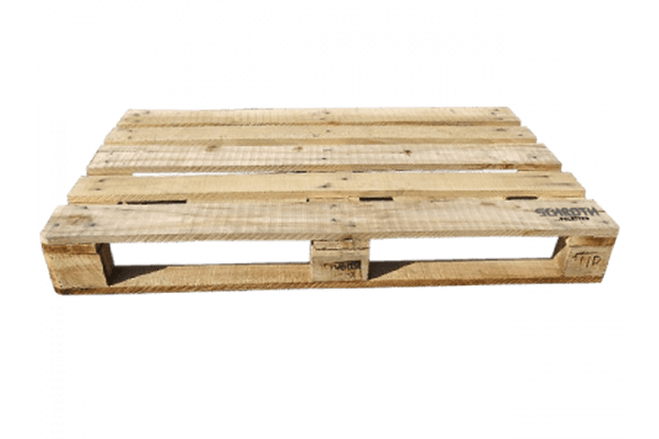 Einwegpalette Gebraucht 800x1200 mm 5 Deck 22mm