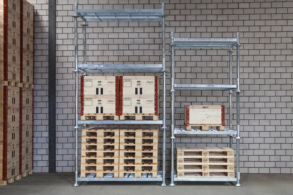 Mobiles Lagersystem von Schroth Paletten