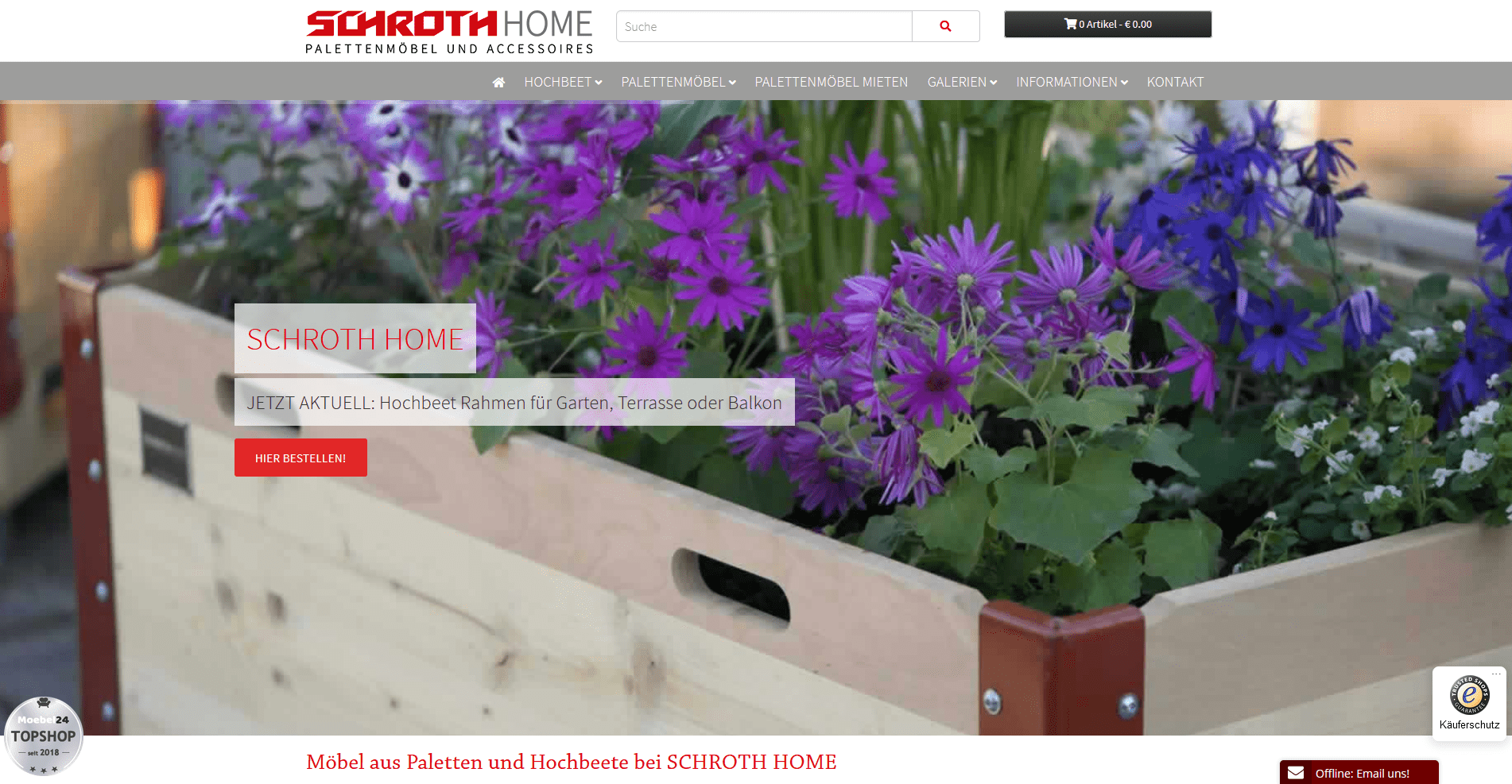 Schroth Home - Palettenmöbel und Hochbeet Rahmen